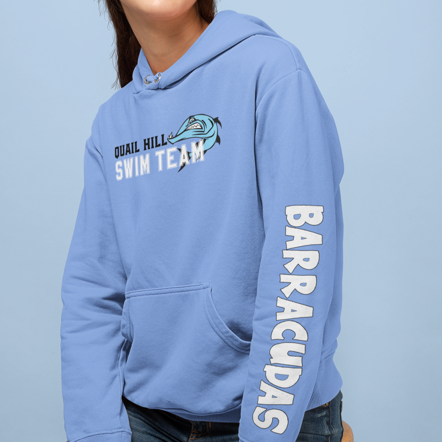 QHST Barracudas Hoodie EZ INK Printing